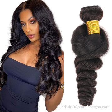 Brazilian Hair Bundles Loose Wave 10a Grade Hair Peruvian Virgin 100% Human Hair Bundle Deals